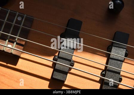 corde di chitarra base Foto Stock