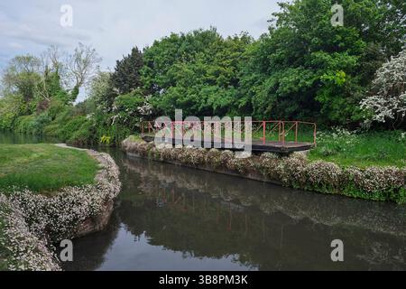 Ponte di Poyntz sul canale delle navi di chichester, Sussex occidentale, Regno Unito Foto Stock