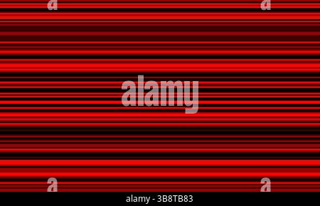 Le vivaci strisce orizzontali in rosso e nero creano un motivo grafico dinamico e versatile. Illustrazione Vettoriale