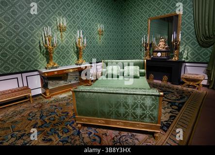 MOSTRA L'ULTIMA INCORONAZIONE PRESENTATA AL MOBILIER NATIONAL DI PARIGI Foto Stock