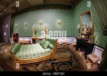 MOSTRA L'ULTIMA INCORONAZIONE PRESENTATA AL MOBILIER NATIONAL DI PARIGI Foto Stock