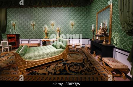 MOSTRA L'ULTIMA INCORONAZIONE PRESENTATA AL MOBILIER NATIONAL DI PARIGI Foto Stock