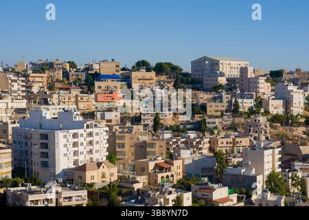 Vista sulla città. Betlemme. Territori palestinesi. Israele Foto Stock