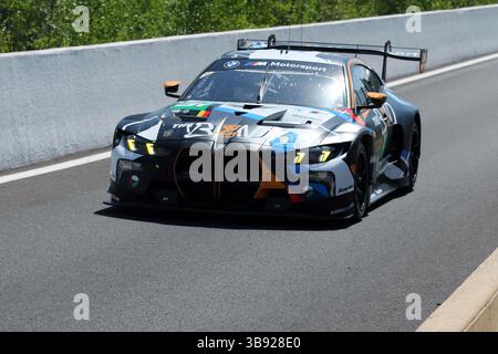 Francorchamps, Belgio. 8 maggio 2025. WEC Total Energies 6 ore Spa-Francorchamps, 07. - 10. Mai 2025 Im Bild: Yasser Shahin (AUS), Timur Boguslavskiy (RUS), Augusto Farfus (BRA), im BMW M4 crediti: dpa/Alamy Live News Foto Stock
