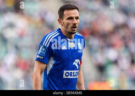 28 aprile 2023, Varsavia, Polonia: Rafal Wolski di Wisla Plock visto durante la partita polacca di PKO Ekstraklasa League tra Legia Warszawa e Wisla Plock al Marshal Jozef Pilsudski Legia Warsaw Municipal Stadium. Punteggio finale; Legia Warszawa 2:0 Wisla Plock. (Immagine di credito: © Mikolaj Barbanell/SOPA Images via ZUMA Press Wire) Foto Stock