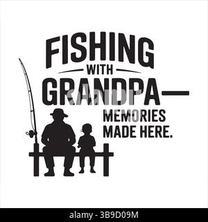 Design svg per la pesca Illustrazione Vettoriale