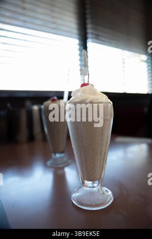 Oreo Milkshake nel Peggy sue's Diner Foto Stock
