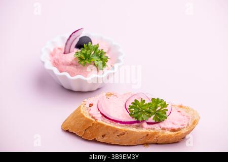 Taramas greche su Rosa Foto Stock
