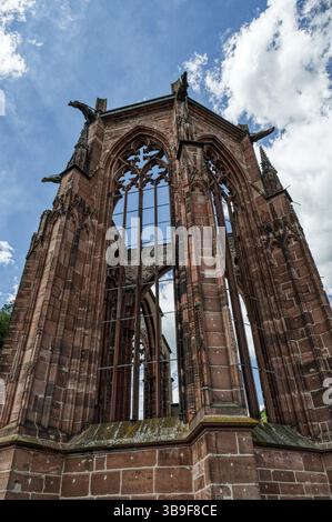 Rovina di una cappella storica a Bacharach Foto Stock