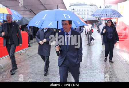 Madrid, 2 maggio 2025. La cerimonia di premiazione della medaglia del 2 maggio, giornata CAM, si è tenuta presso la sede della Comunità di Madrid, presieduta da Isabel Díaz Ayuso. Foto: Jaime García. ARCHDC. Crediti: Album / Archivo ABC / Jaime García Foto Stock