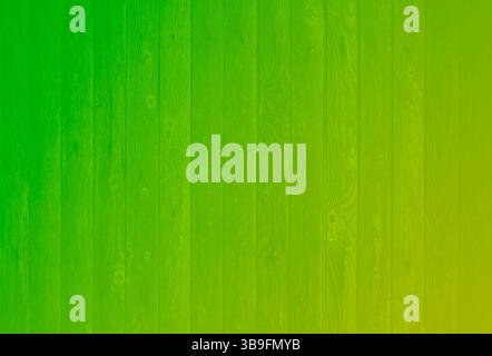 Struttura in legno con colore verde giallo come sfondo Foto Stock