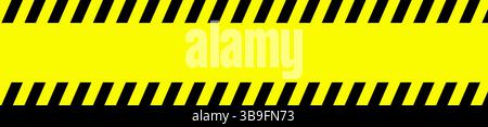 Sagoma per nastro barriera giallo/nero Foto Stock