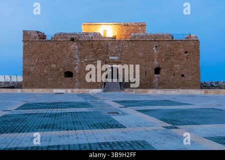 Cipro, Paphos, Castello di Paphos Foto Stock