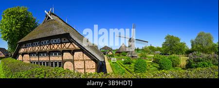 Museo all'aperto Rieck-Haus a Curslack, Amburgo, Germania Foto Stock
