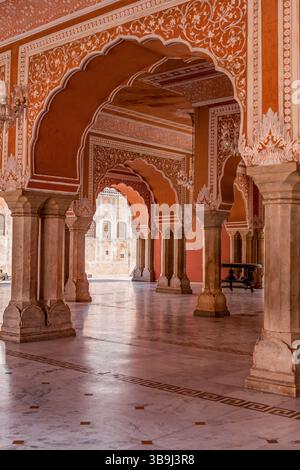 Sarvato Bhadra, Diwan-e-Khas (sala del pubblico privato), Palazzo della città, Jaipur, India Foto Stock