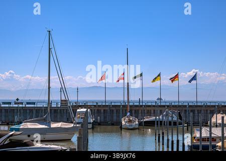 Baden-Wuerttemberg : barche di Friedrichshafen Foto Stock