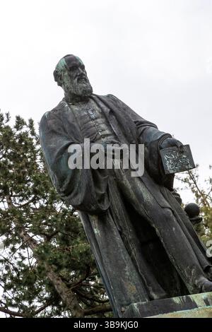 William Thomson, il Lord Kelvin, della scala Kelvin. Giardini botanici di Belfast, . Foto Stock