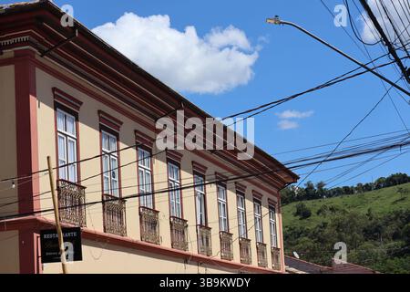 Sao Luiz do Paraitinga, SP, Brasile - 10 febbraio 2025 - costruzione coloniale Foto Stock