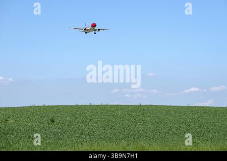 Aircraft Edelweiss Air, HB-JJM, Airbus A320-200 Foto Stock