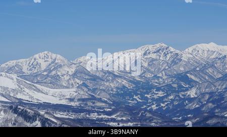 Sbarca all'Hakuba Goryu Snow Resort, Nagano, Giappone Foto Stock