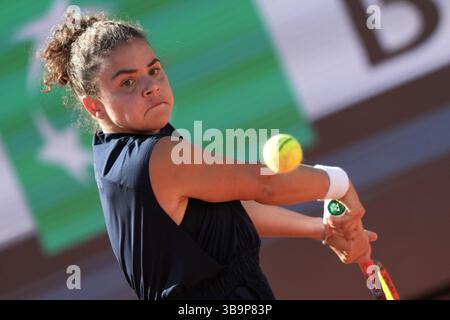 Roma, Italia. 10 maggio 2025. Jasmine Paolini durante la partita contro Jasmine Paolini al torneo di tennis internazionali BNL d'Italia 2025 al foro Italico di Roma il 10 maggio 2025. Crediti: Insidefoto/Alamy Live News Foto Stock