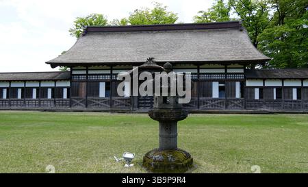 Simmetria Zen al tempio Zuiryū-ji, Toyama, Giappone Foto Stock