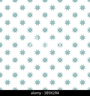 Schema nautico senza cuciture del volante Illustrazione Vettoriale