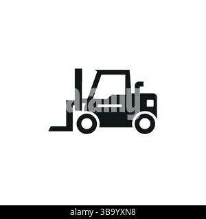 Icona carrello elevatore Illustrazione Vettoriale
