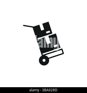 Icona autocarro a mano Illustrazione Vettoriale