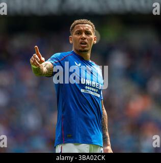 Ibrox Stadium, Glasgow, Regno Unito. 11 maggio 2025. Scottish Premiership Football, Rangers contro Aberdeen; James Tavernier dei Rangers Credit: Action Plus Sports/Alamy Live News Foto Stock