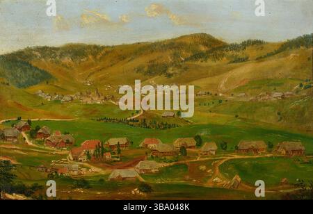 Hans Thoma - Bernau nella Foresta Nera (1858) Foto Stock