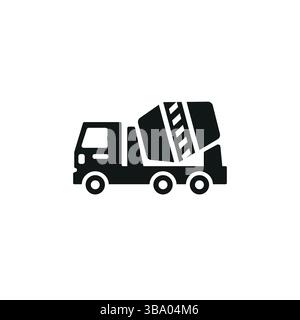 Icona carrello betoniera Illustrazione Vettoriale