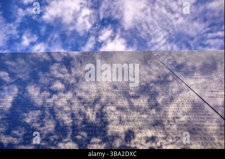 Washington, D.C. - 15 ottobre 2021: Il Vietnam Veterans Memorial sul National Mall di Washington, D.C Foto Stock