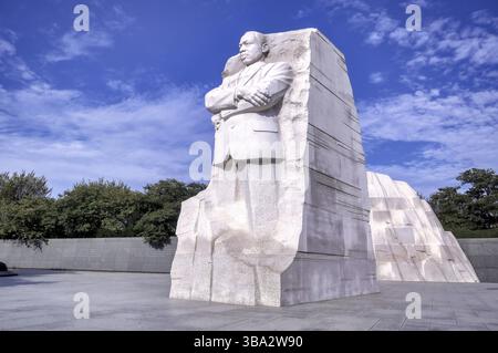 Washington DC, USA - 15 ottobre 2021: The Martin Luther King Jr. Memorial sul National Mall di Washington DC Foto Stock