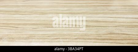 Fondo in legno marrone, quercia chiara di legno satinato invecchiato con vernice sbiadita che mostra una consistenza della venatura del legno. lavare la tavola di legno duro Foto Stock