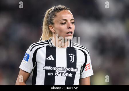 Torino, Italia. 10 maggio 2025. Martina Rosucci della Juventus durante la partita di calcio femminile di serie A tra Juventus e Inter allo Stadio Allianz di Torino - sabato 10 maggio 2025. (Foto di Nicolo campo/LaPresse ) credito: LaPresse/Alamy Live News Foto Stock
