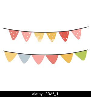 Gli animali di compleanno impostano il vettore. Buon compleanno con la collezione di animali e torta, palloncini. Illustrazione vettoriale della festa di compleanno. Invito, poster, adesivi, g Illustrazione Vettoriale