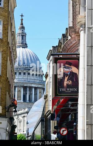 La Taverna Wren, Watling Street, Londra Foto Stock