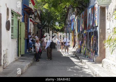 Getsemani, Cartagena de Indias, Old Town, Cartagena, Colombia, sud America Foto Stock
