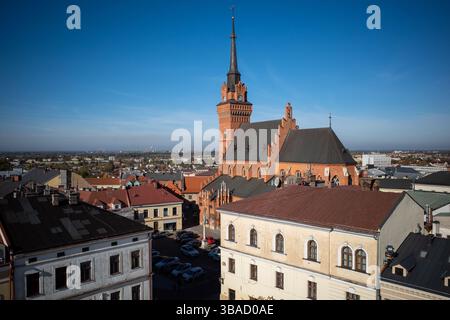 Cattedrale Basilica della Natività della Beata Vergine Maria (Bazylika katedralna Narodzenia Najświętszej Maryi Panny). Tarnów, Polonia Foto Stock
