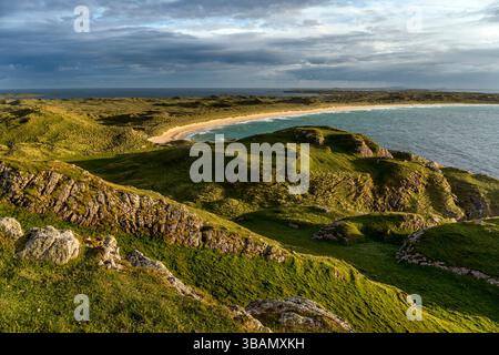 Coll; Feall Bay da Ben Feall; Scozia; Regno Unito Foto Stock