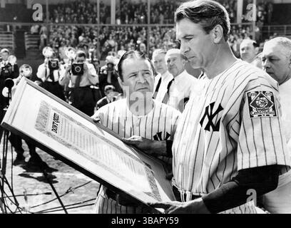 Gary Cooper è Lou Gehrig nell'orgoglio degli Yankees (RKO, 1942) Foto Stock