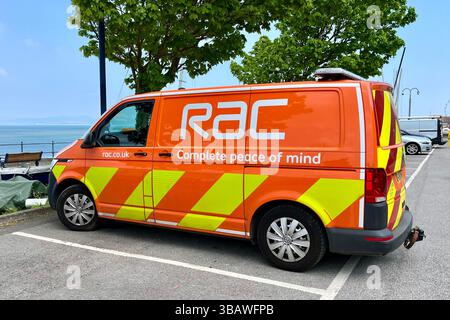 RAC Van parcheggiato a Mumbles. Swansea, Galles, Regno Unito. 2 maggio 2025. Foto Stock
