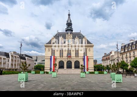 Vista esterna del municipio di Vincennes, un comune francese situato nel dipartimento della Val-de-Marne, nella regione dell'Ile-de-France Foto Stock