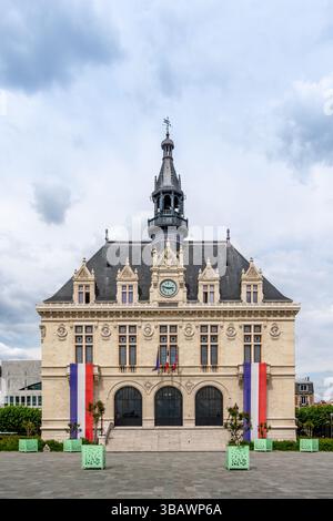 Vista esterna del municipio di Vincennes, un comune francese situato nel dipartimento della Val-de-Marne, nella regione dell'Ile-de-France Foto Stock