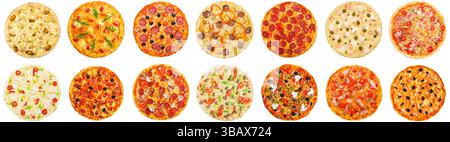 Scegli il tuo concetto di pizza Foto Stock