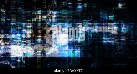 La tecnologia avanzata della scienza come sfondo di arte Foto Stock