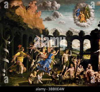 Minerva espellendo i vizi dal giardino delle virtù 1502 Andrea Mantegna 1431 - 1506 Italia Italiano Foto Stock