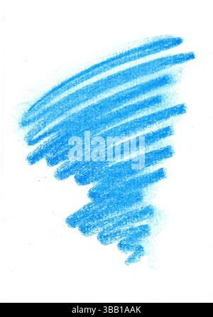 Un pennarello colorato su carta bianca. Foto Stock