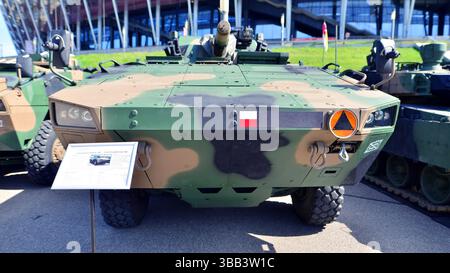 Varsavia, Polonia. 7 maggio 2025. Mortaio autoelica da 120 mm Rak alla mostra sulle attrezzature militari Defence24. Foto Stock